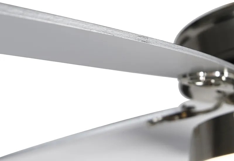 Acél mennyezeti ventilátor távirányítóval, LED-del - Malaki