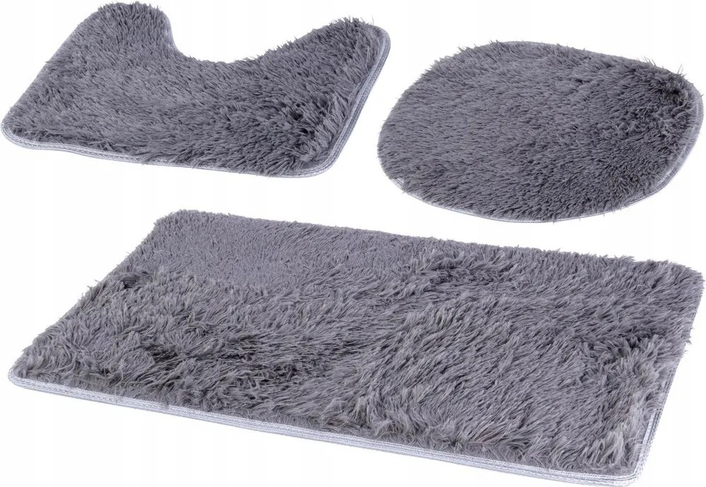 Fürdőszobai szett szőrös puha szőnyeg fürdőszobai deszka rátét