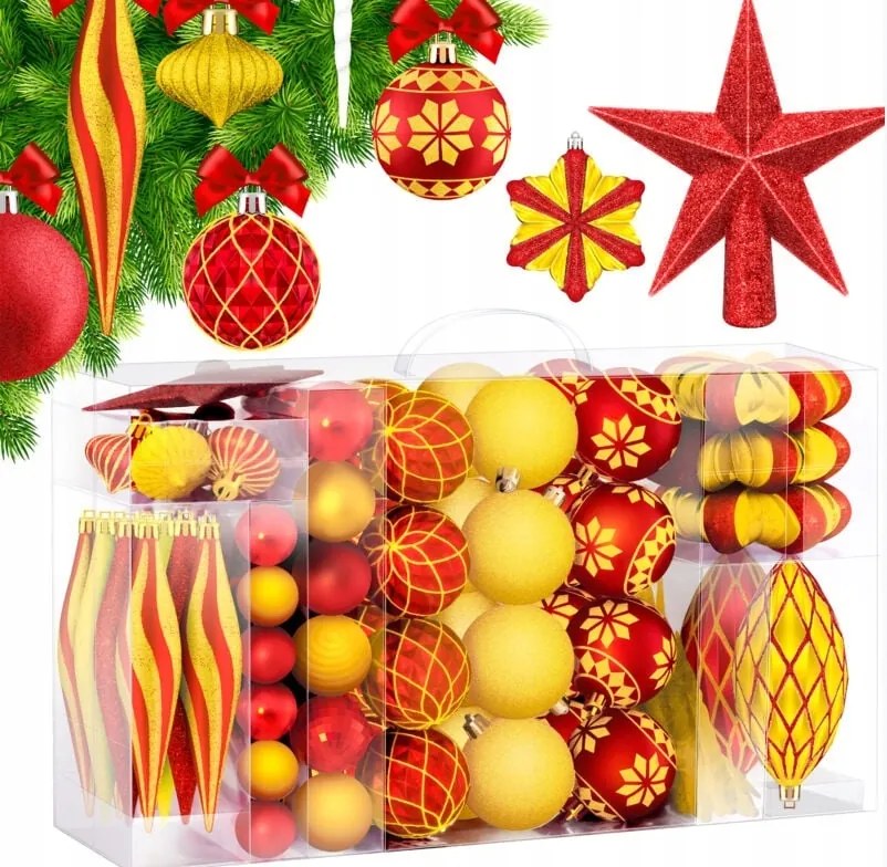 Kesser Kesser Karácsonyfadíszek Kesser 105 db-os szett (1436)