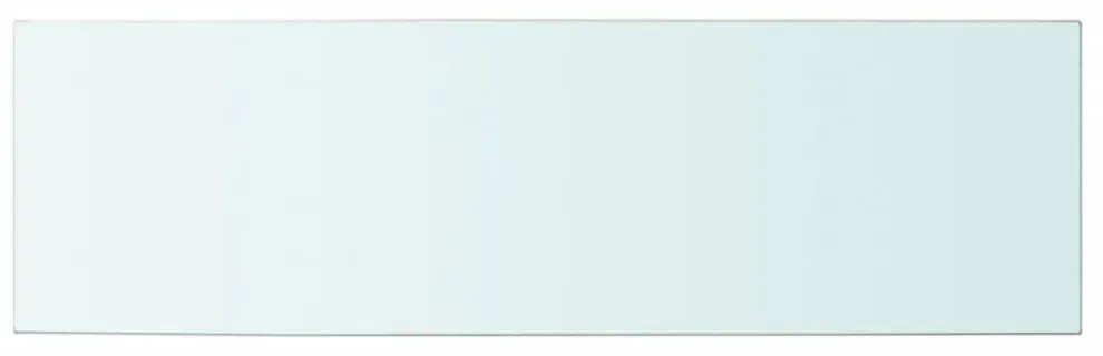 2 db átlátszó üveg paneles polc 100 x 30 cm