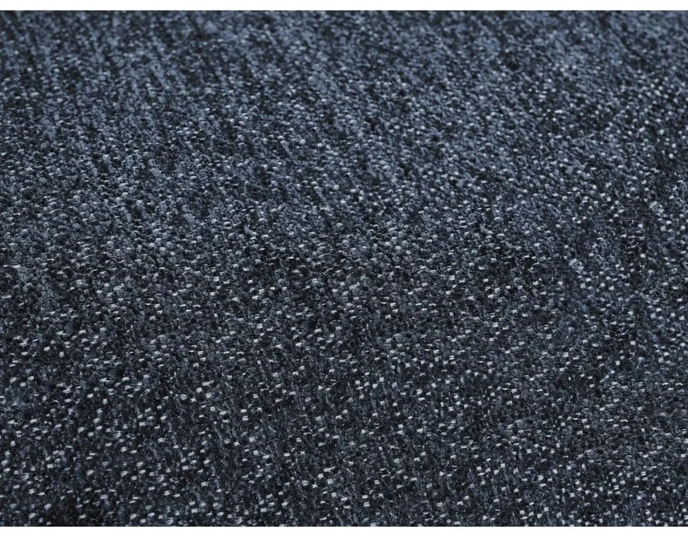 Sötétkék zsenília kinyitható-tárolóhelyes sarokkanapé (bal oldali-U alakú) Everest – Bobochic Paris