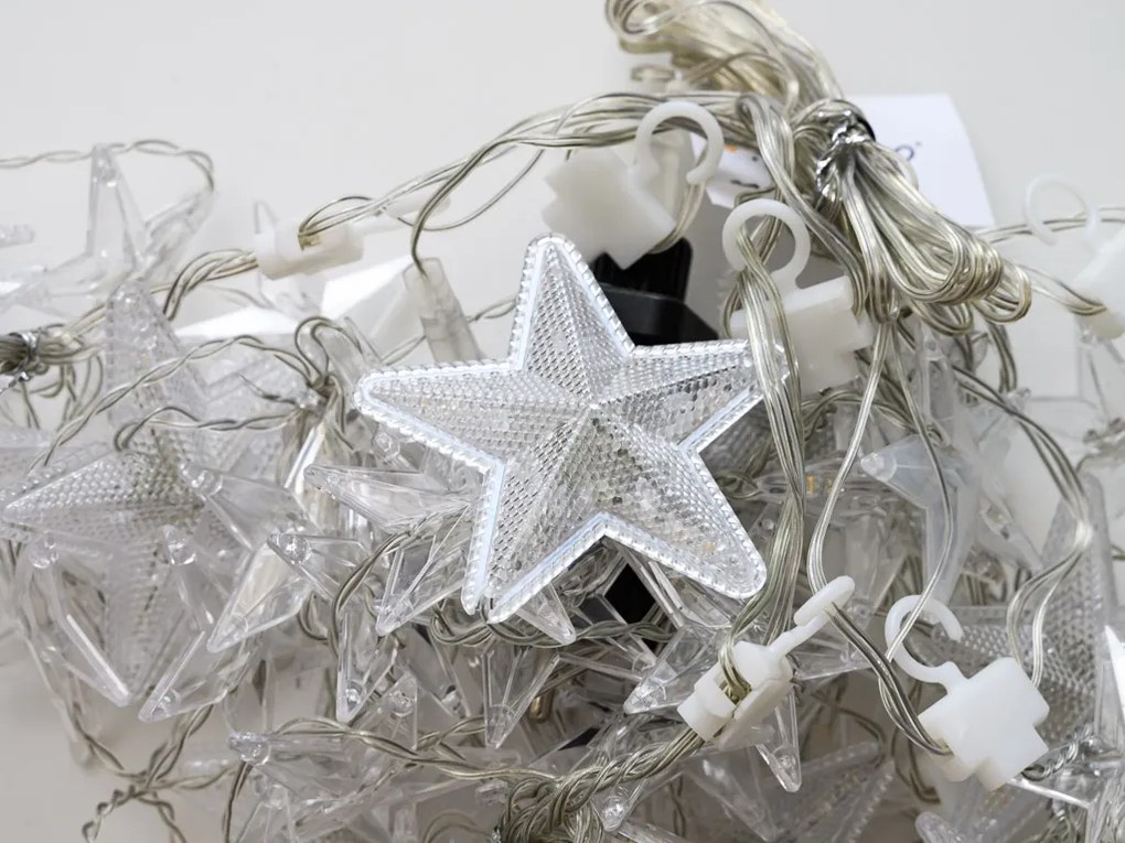 LED fényfüzér STARS 200 cm