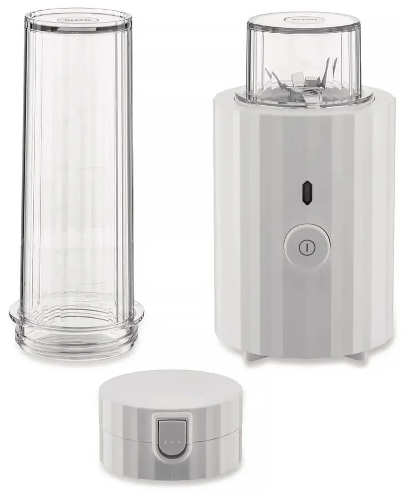 Smoothie turmixgép PLISSÉ 550 ml, többféle változat - Alessi szín: fehér