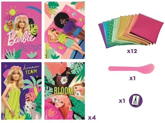 Fóliás képkészítő készlet, MAPED CREATIV Barbie Foil'Art (IMAC907074)