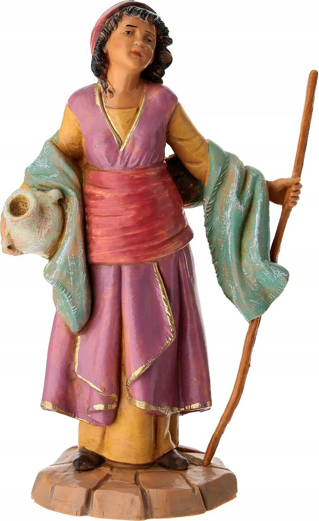 Betlehem figura Nő Bottal És Amforával 19cm magas figurákhoz Fontanini