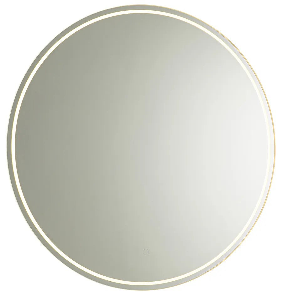 Modern fürdőszobai tükör 80 cm LED-del és érintős dimmerrel - Sebas