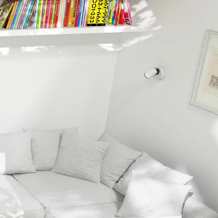 RENDL DUGME I fehér/antracitszürke 230V GU10 35W