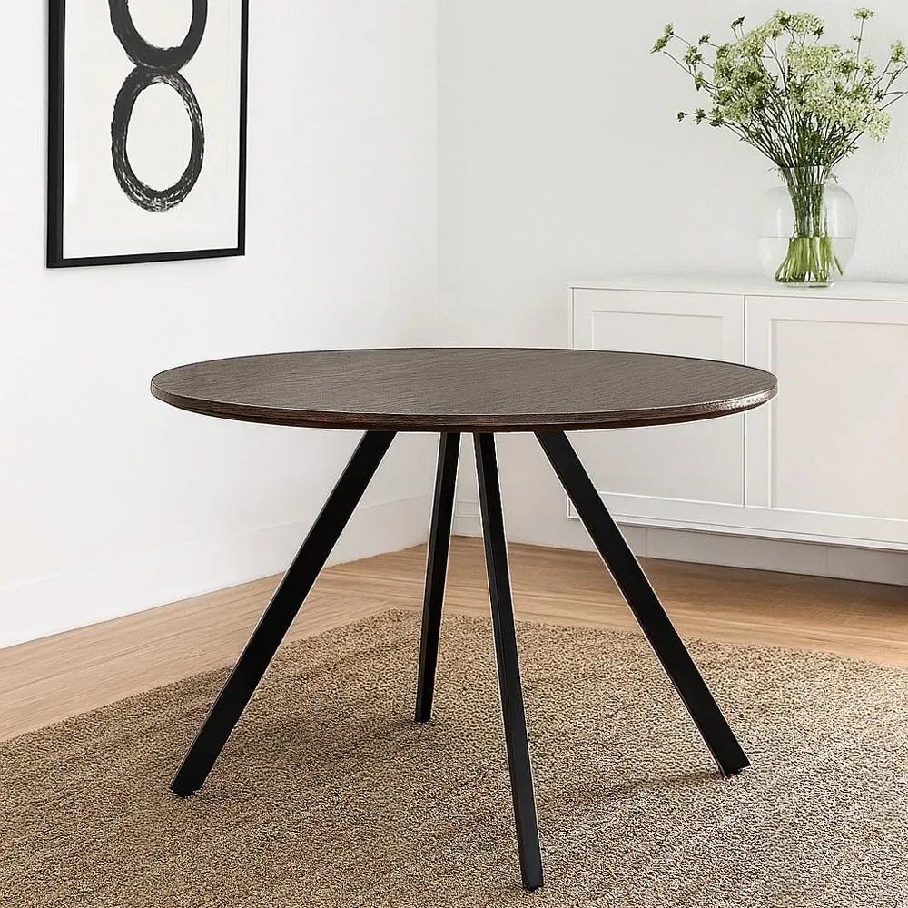 AVENBERG RONDO Étkezőasztal - Ø120, barna