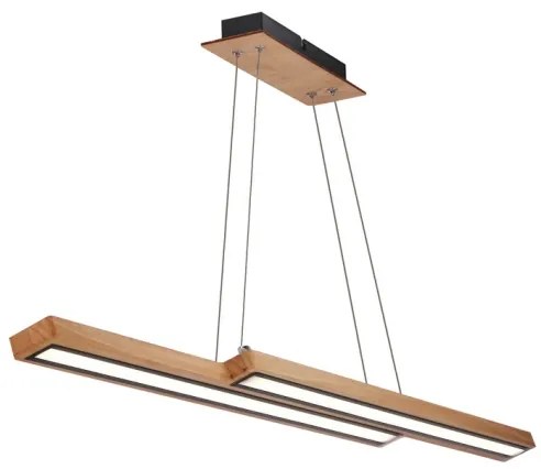 LED csillár zsinóron SENTO LED/19W/230V fa kivitel