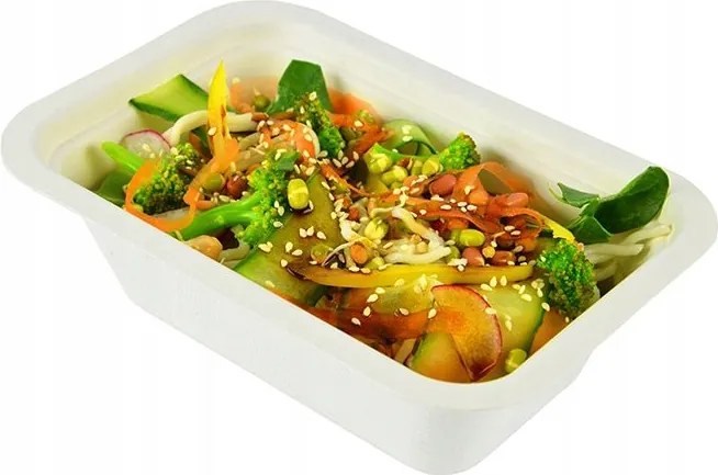 Cukornádból készült kiszerelés 650 ml, elviteles ételtároló 50 db