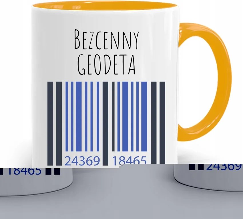 Sárga Bögre Földmérőnek Felbecsülhetetlen Értékű Földmérő Ajándék fényképes nyomtatással