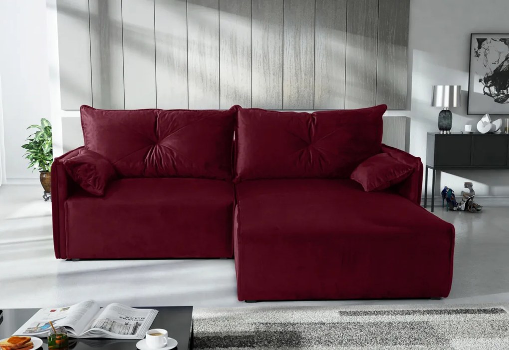 LINON ágyazható sarok ülőgarnitúra, 220x85x179, royal 04, balos