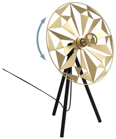 Eglo 43808 - Asztali lámpa CASTANUELO 1xE27/40W/230V