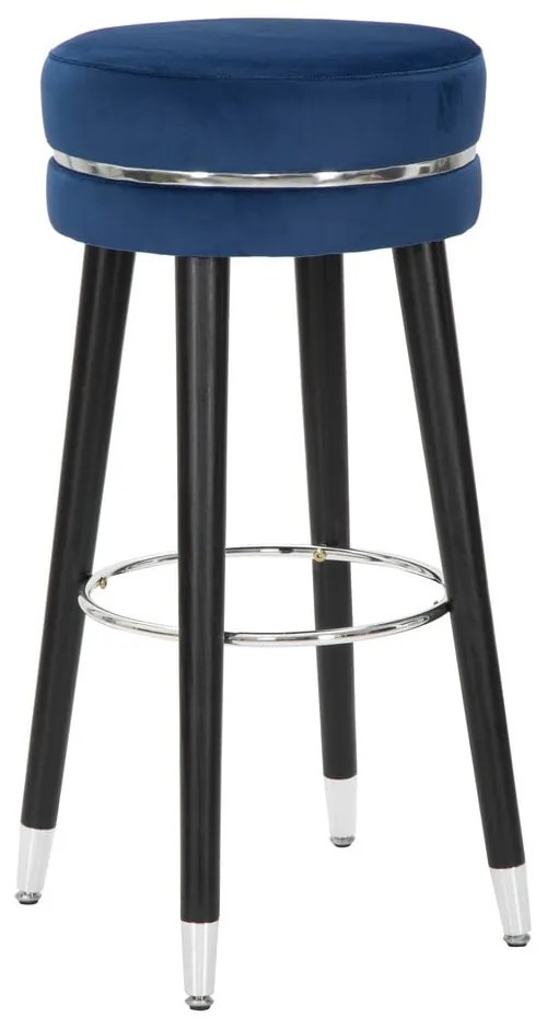 Kék kárpitozott bárszék (ülésmagasság 74 cm) Paris – Mauro Ferretti