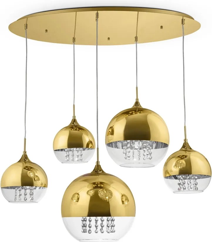 Maytoni FERMI P140-PL-170-5-G Függőlámpa 5x60W/E27