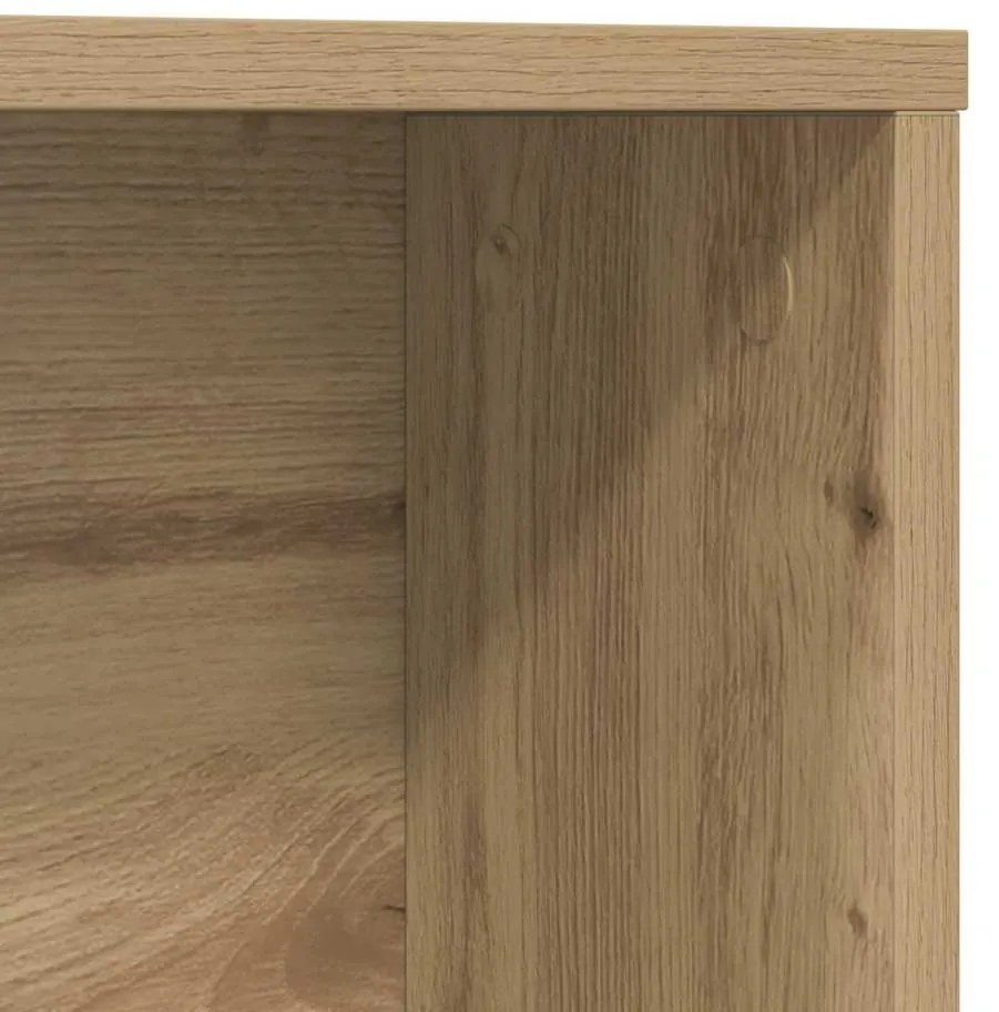 Asztal polcokkal kézműves tölgy 91 x 50 x 149 cm Faanyag