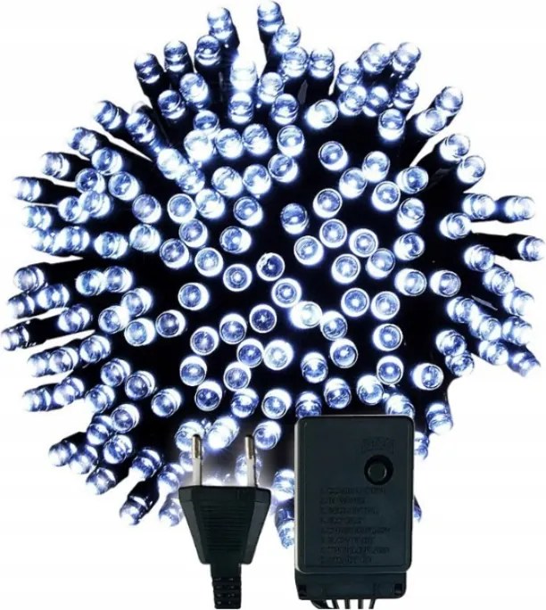 Karácsonyfa Lámpák Prémium lánc 200 Led IP44 beltéri kültéri Hideg