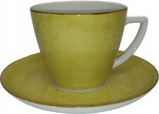 Csésze+alj Beáta/Dorota 6630J sárga Lubiana