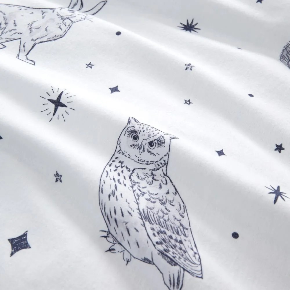 Egyszemélyes flanel gyerek ágyneműhuzat 135x200 cm Starlight Animals – Bianca