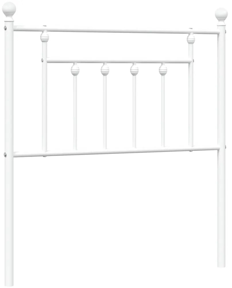 fehér fém fejtámla 80 cm