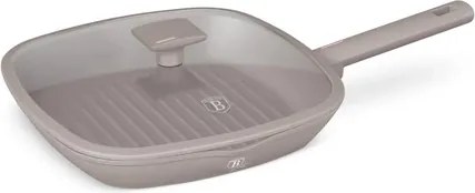BerlingerHaus Grill serpenyő fedővel (28 cm) Taupe Collection BH/8097