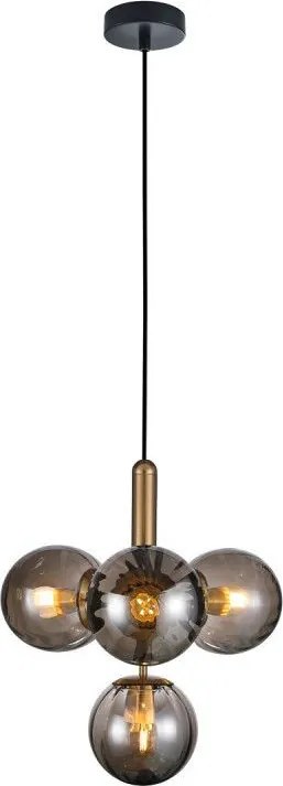 Italux RAVENA PND-2324-4B BRO+SG Függőlámpa 4x5W/E27 IP20