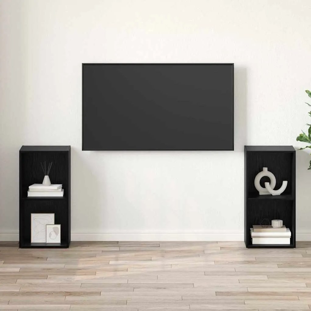 TV szekrény garnitúra 2 pcs Musta tammi 72 x 35 x 36.5 cm
