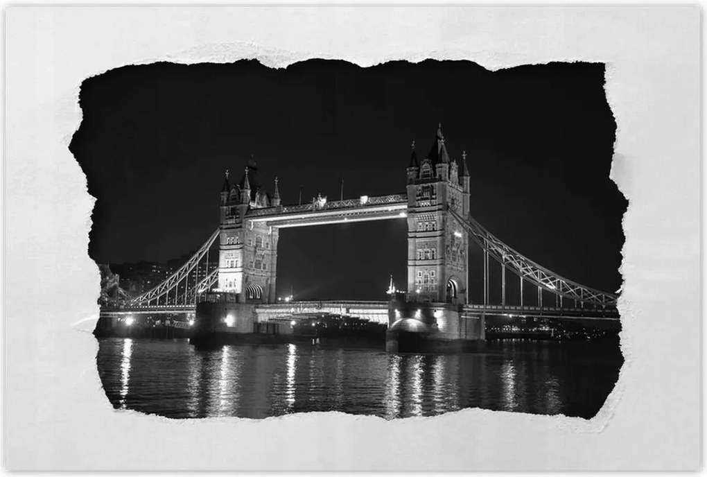 Poszterek 90x60 Fekete-fehér Tower Bridge