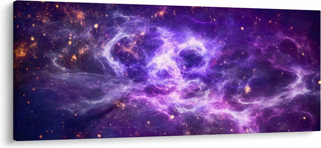 Kép - Lila Univerzum (120x50 cm)