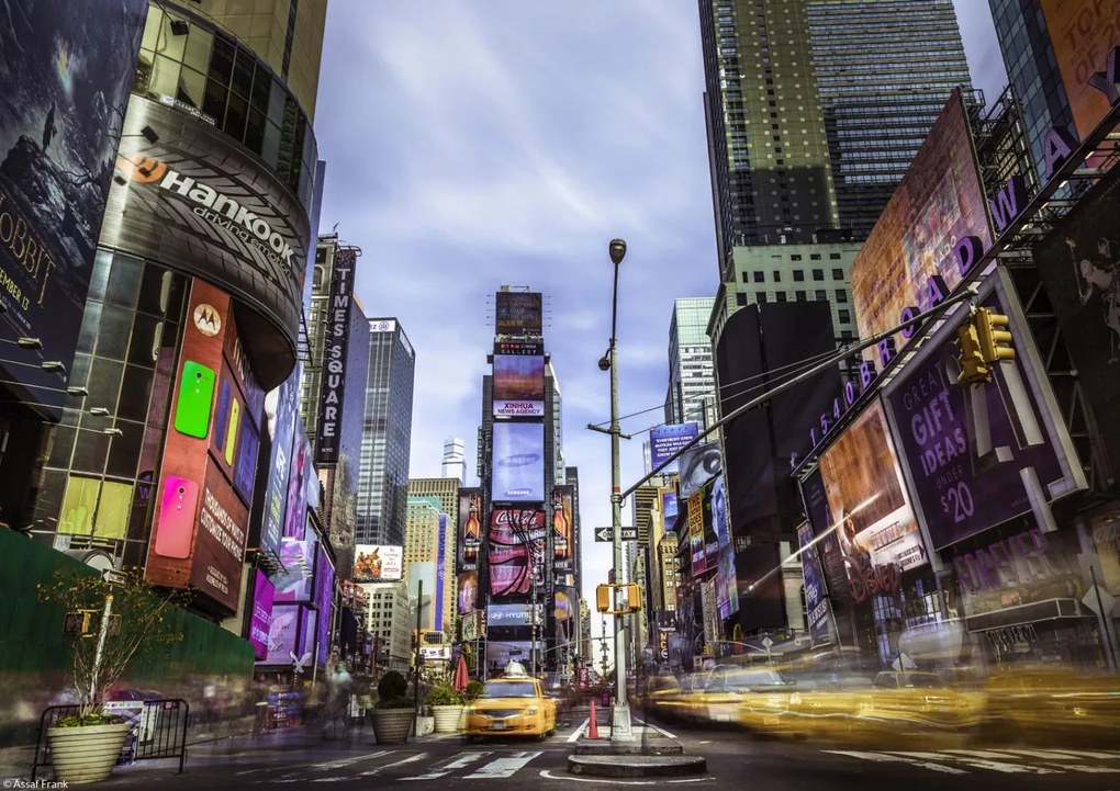 Poszter 29,7x21cm Forgalom a Times Square-en, Assaf Frank