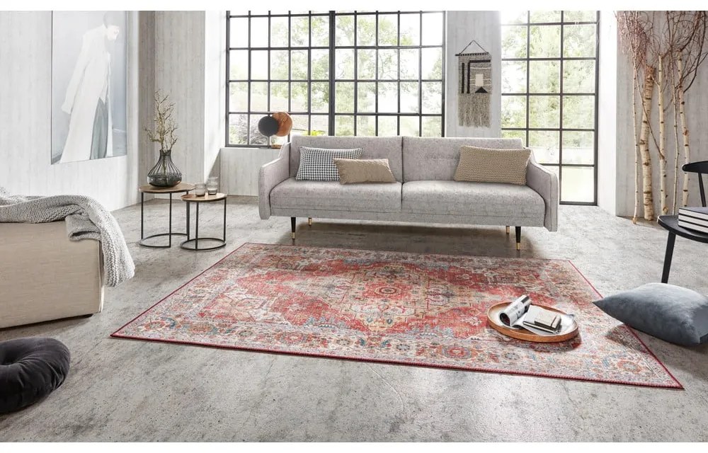 Sylla téglavörös szőnyeg, 80 x 150 cm - Nouristan