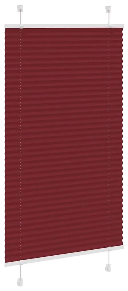 pliszírozott redőny Bordeaux piros 80x150 cm szövetszélesség