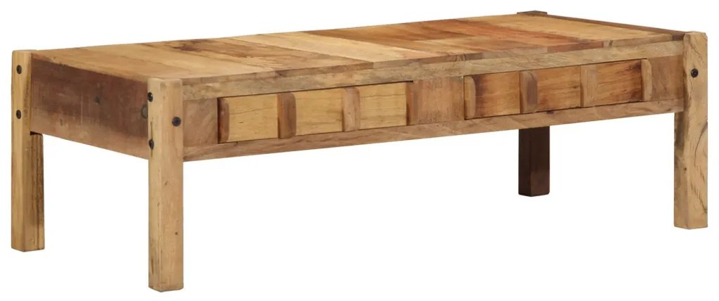 Dohányzóasztal 110x55x35 cm Tömör fa újrafelhasználva