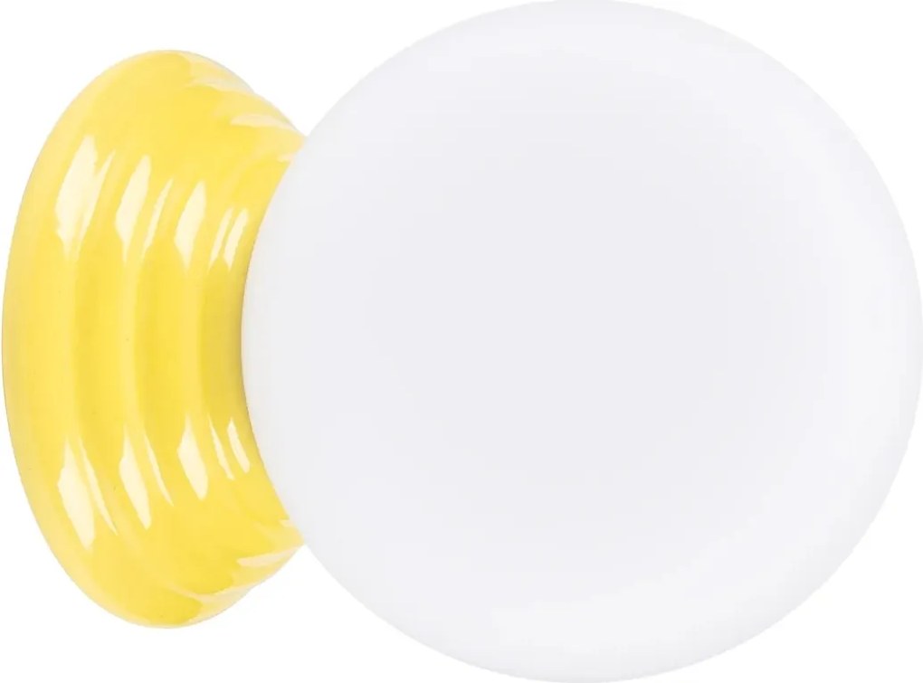 Sollux Lighting Fali lámpa Zori IP44 Kerámia Üveg Sárga G9 8W