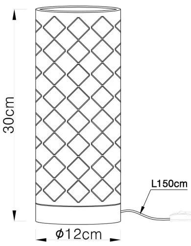 Globo 15584T1 - Asztali lámpa CINDY 1xE27/40W/230V