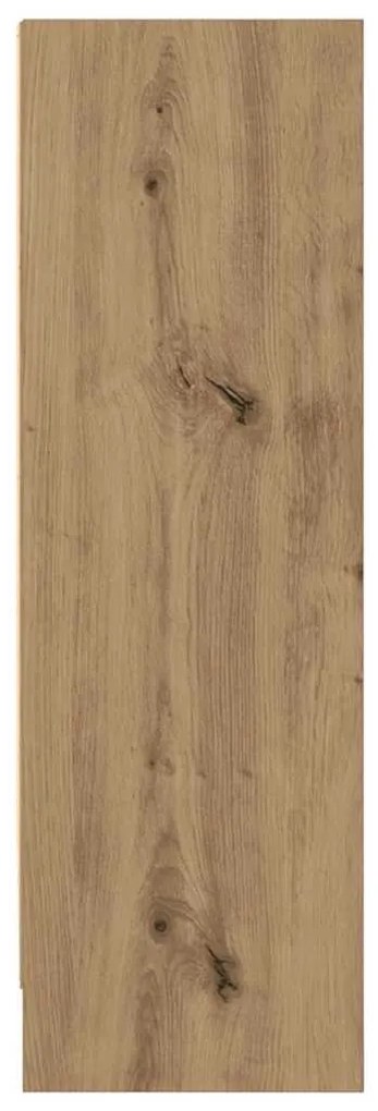 kézműves tölgy szerelt fa könyvespolc 80 x 24 x 76 cm