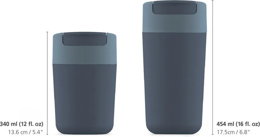 Sötétkék utazóbögre 340 ml Sipp – Joseph Joseph