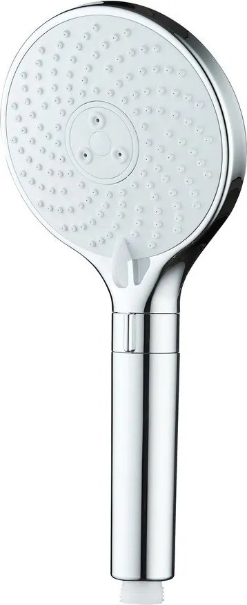 Fényes ezüstszínű műanyag zuhanyfej ø 12 cm Water Saving – Wenko