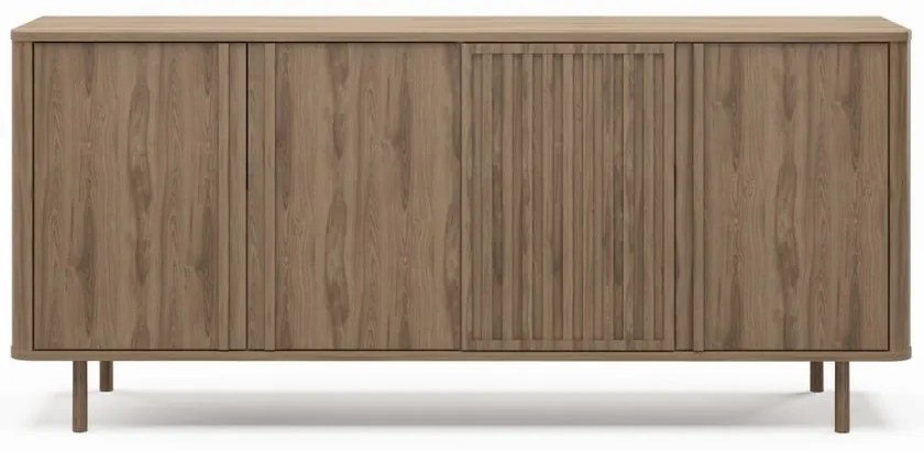 Natúr színű komód tölgyfa dekorral 180x80x40 cm Salma – Marckeric