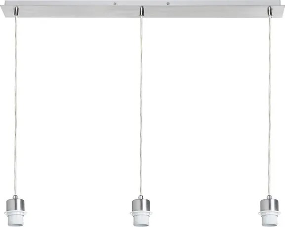 RENDL MORE 80 mennyezeti függőlámpa alap króm 230V LED E27 3x15W