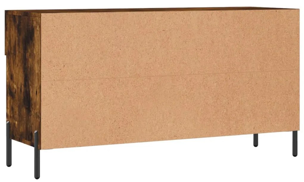 füstös tölgy színű szerelt fa cipőpolc 102x35x55 cm