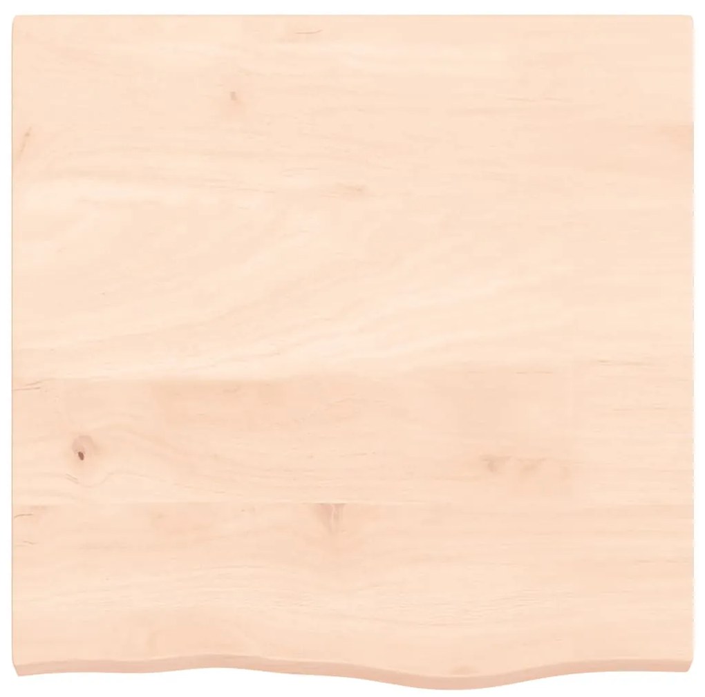 kezeletlen tömör tölgyfa fali polc 60x60x(2-4) cm