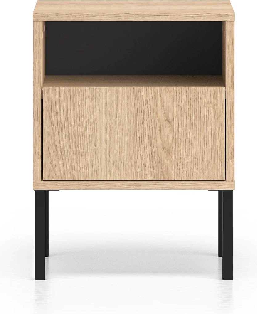 Harmona éjjeliszekrény 40 cm fiókkal - lindberg tölgy