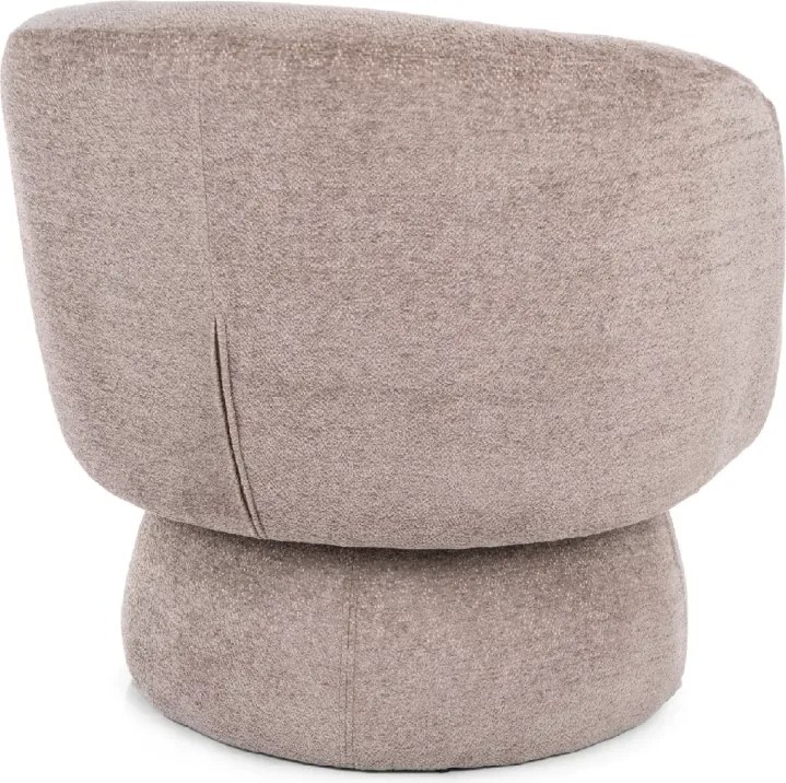 Forgatható design fotel COSMIC RAVEN, sötétbézs