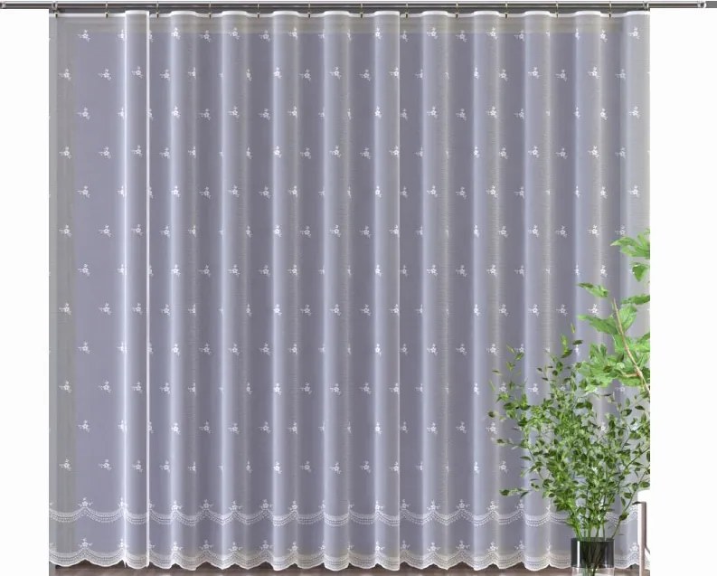 Mg Függöny 628/120 Fehér 300x200cm Kész Szalaggal