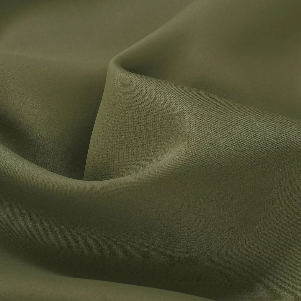Goldea sötétítő függöny blackout szatén fényű - olivaszínű 270x220 cm