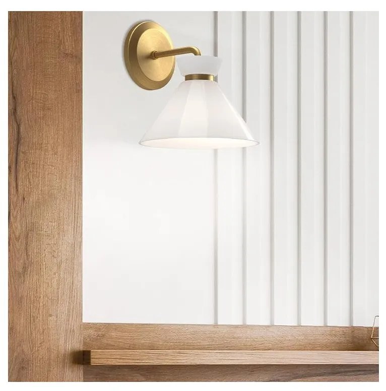 Alora Mood ALM-HALSTON-1WB-GD - HALSTON fali lámpa 1xE14/40W/230V aranyszínű