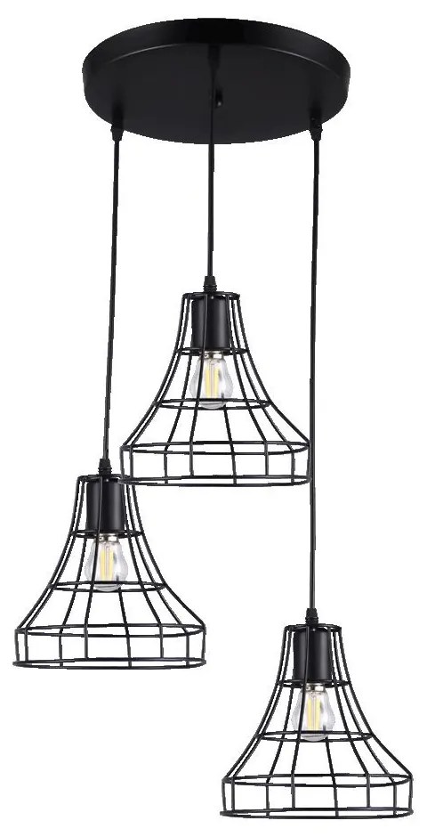 Prezent RIANO I. 61453 Függőlámpa 3x60W/E27 IP20
