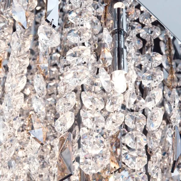 Orion - Kristály csillár zsinóron CRYSTALRIVER 21xG9/40W/230V fényezett króm