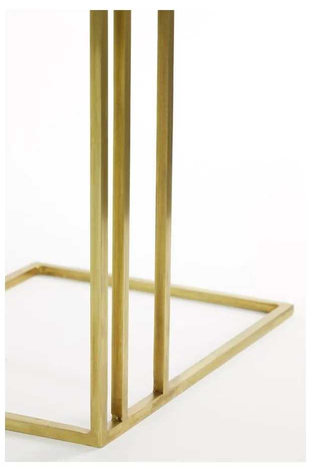 Tárolóasztal márvány dekoros asztallappal 31x41 cm Roshan – Light &amp; Living